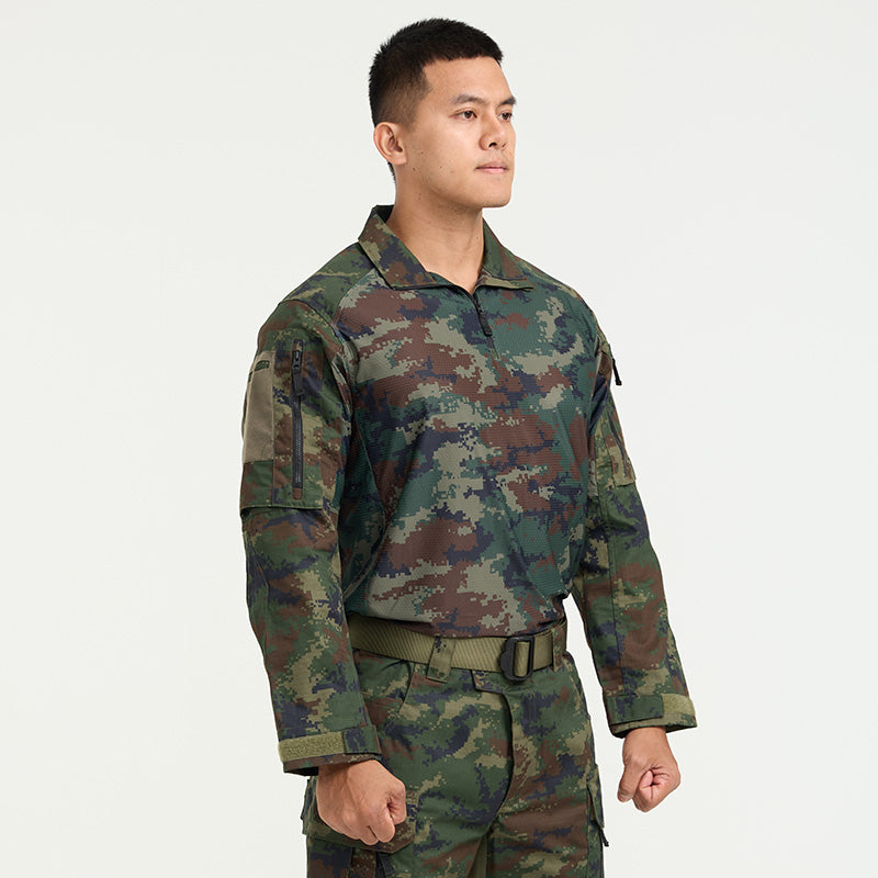 Valor PX - NATIVE COMBAT SHIRT เสื้อคอมแบทลายพราง ทหารเรือ