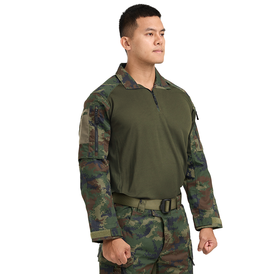 เสื้อทหาร VALOR PX - Native Combat Shirt เสื้อคอมแบทลายพราง ทหารเรือ