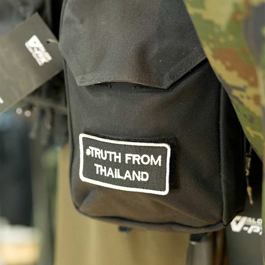 แพทช์ปัก VALOR PX - Embroidered Patch "#Truth From Thailand" อาร์มติดเสื้อ ขนาด 7.6cm x 3.8cm