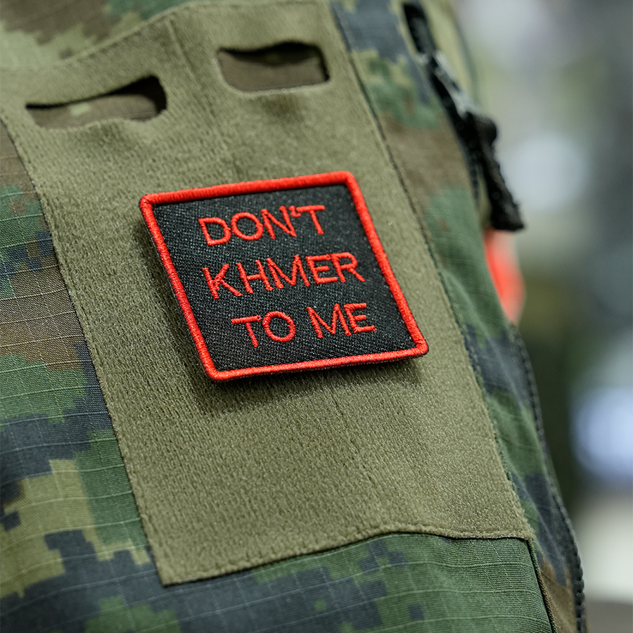 แพทช์ปัก VALOR PX - Embroidered Patch "Don't Khmer To Me" อาร์มติดเสื้อ ขนาด 5cm x 5cm