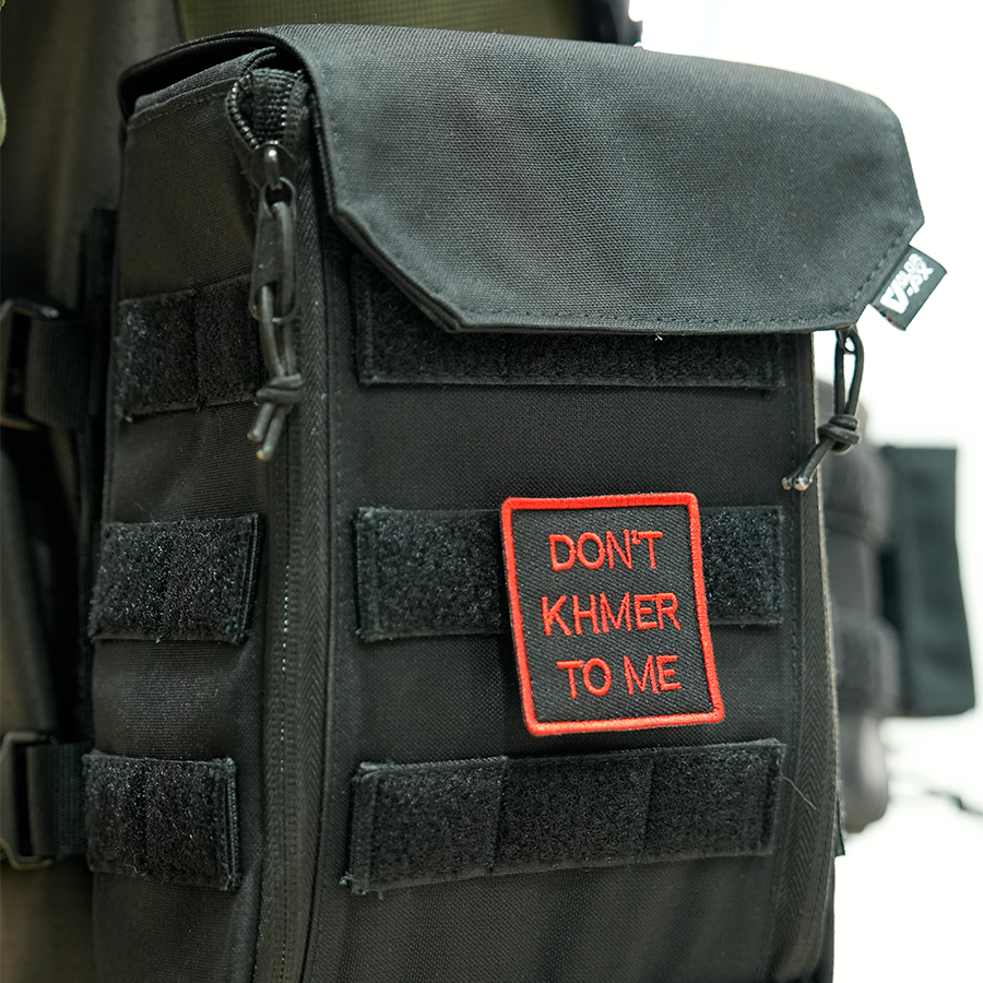 แพทช์ปัก VALOR PX - Embroidered Patch "Don't Khmer To Me" อาร์มติดเสื้อ ขนาด 5cm x 5cm