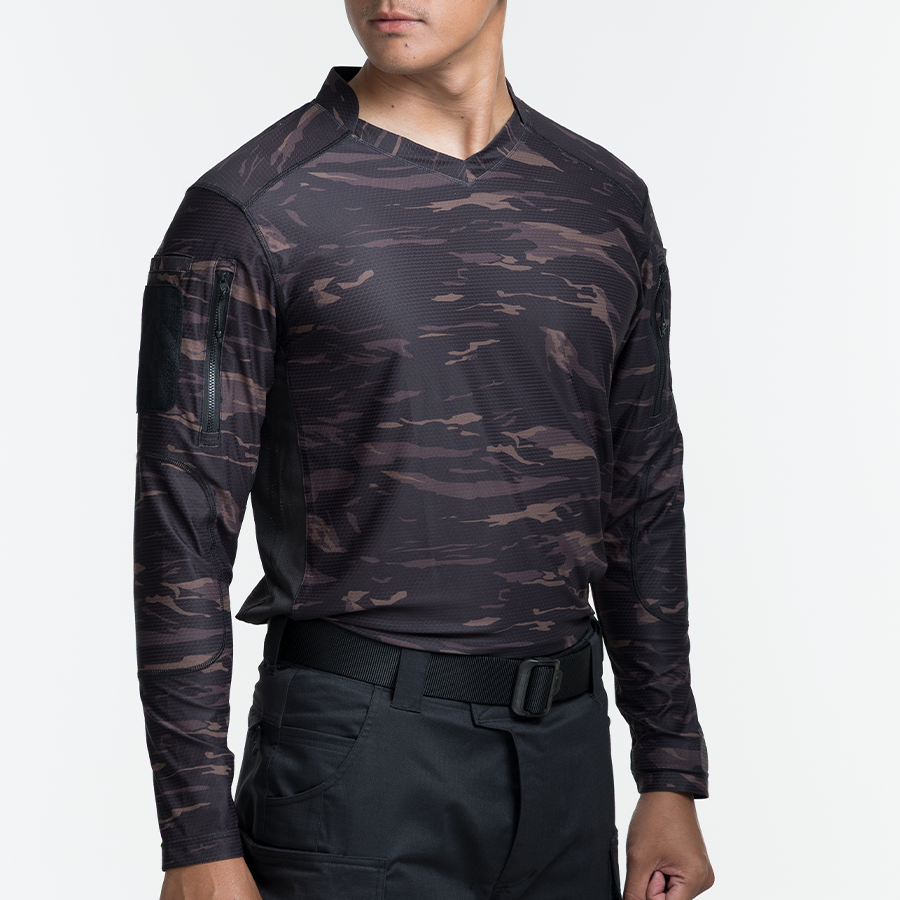 เสื้อทหาร แขนยาว VALOR PX - Standard Operation Shirt, SOS Gen2 เสื้อลายพราง คอวี