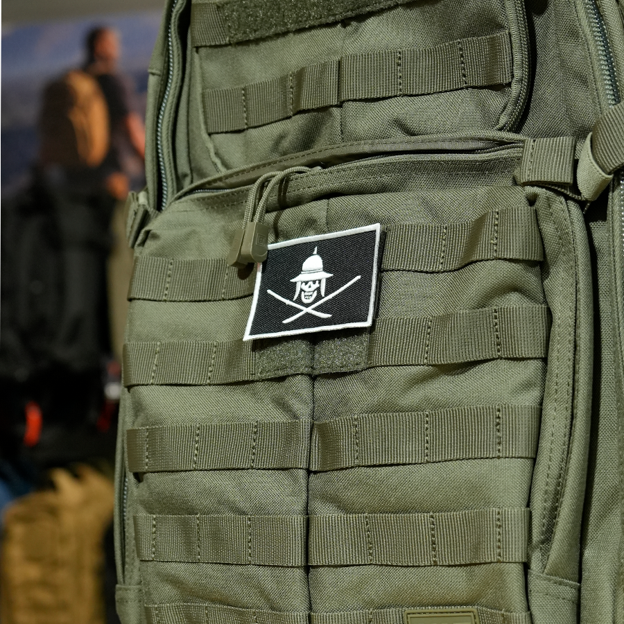 แพทช์ปัก VALOR PX - Embroidered Patch "Jolly Roger" อาร์มติดเสื้อ ขนาด 8cm x 5cm