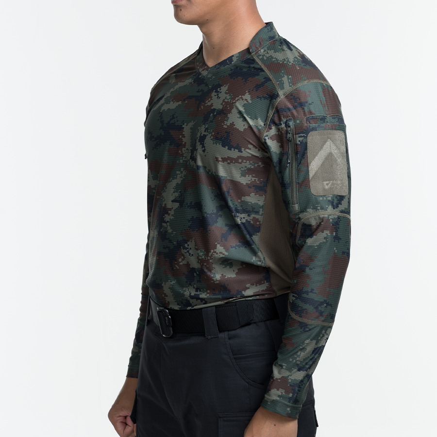 เสื้อทหาร แขนยาว VALOR PX - Standard Operation Shirt, SOS Gen2 เสื้อลายพราง คอวี