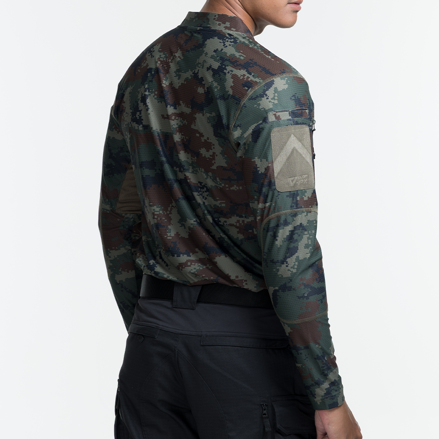 เสื้อทหาร แขนยาว VALOR PX - Standard Operation Shirt, SOS Gen2 เสื้อลายพราง คอวี