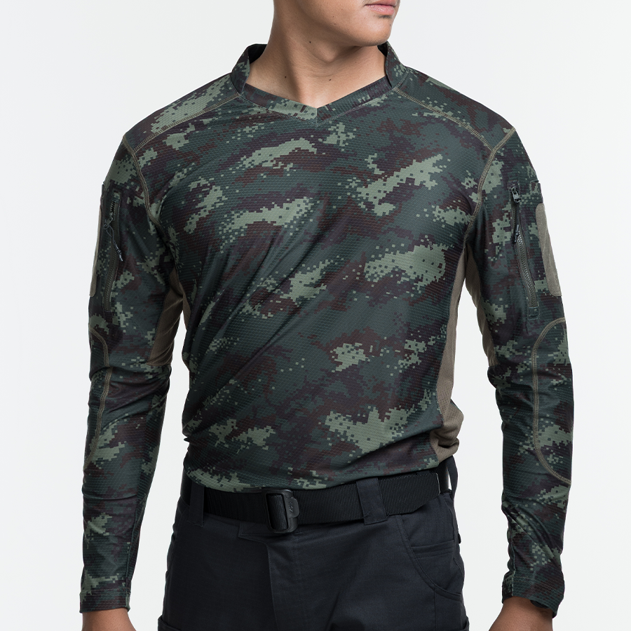 เสื้อทหาร แขนยาว VALOR PX - Standard Operation Shirt, SOS Gen2 เสื้อลายพราง คอวี