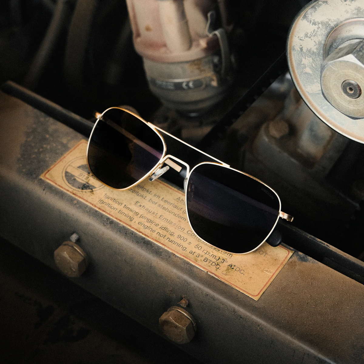 RANDOLPH - Aviator [23k Satin Gold & Apex Gray]