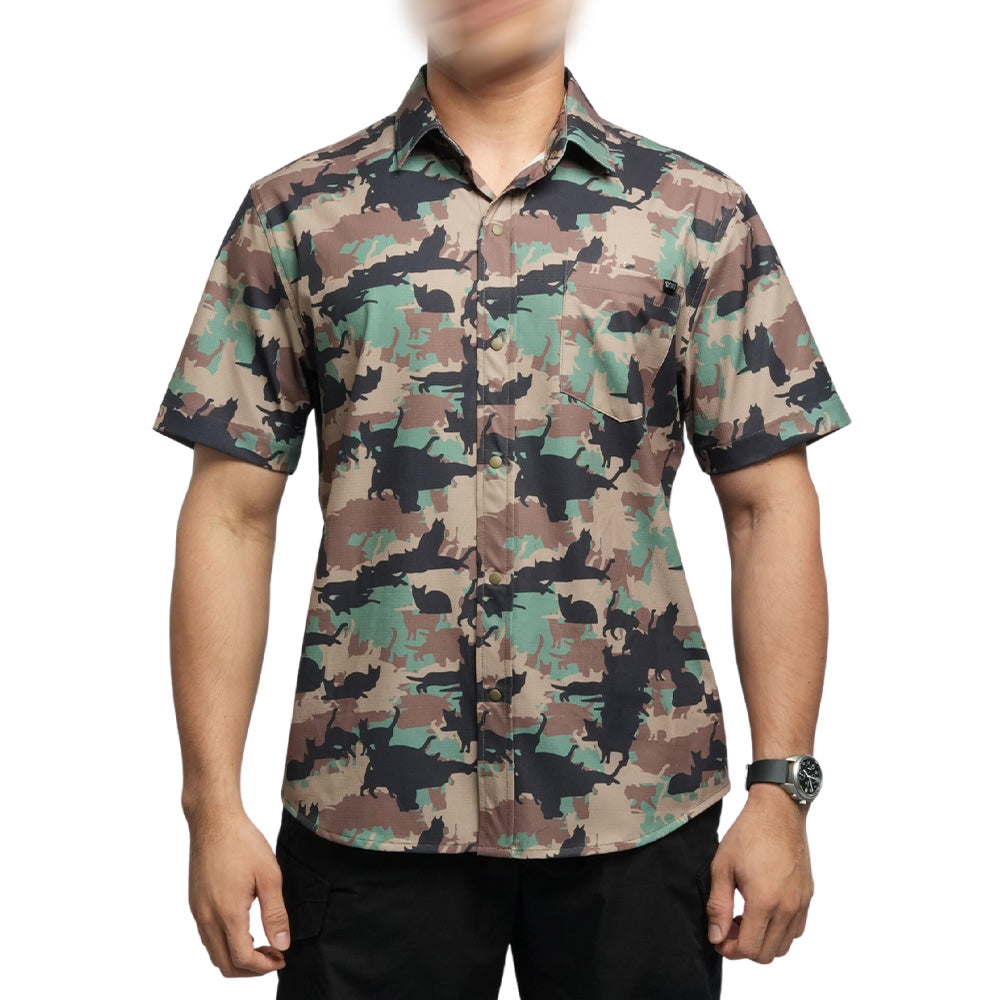 VALOR PX Short Sleeve Shirt [CATMOUFLAG] พรางแฟชั่น