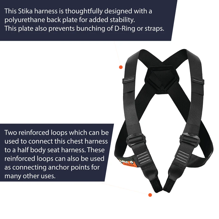 Fusion Stika Chest Harness [Black / M Size]