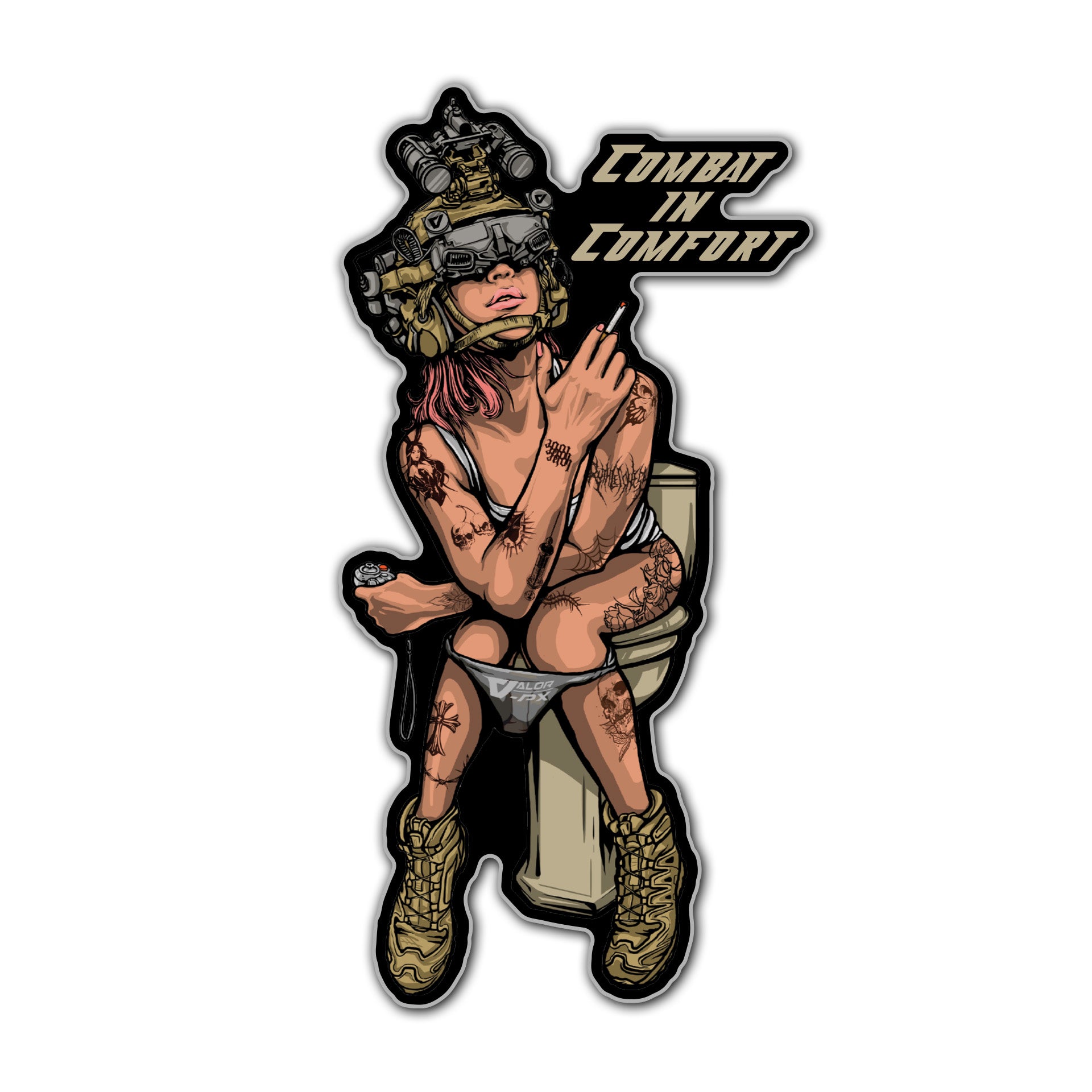 สติกเกอร์ VALOR PX - Tactical Stickers สติกเกอร์ลายกราฟิก