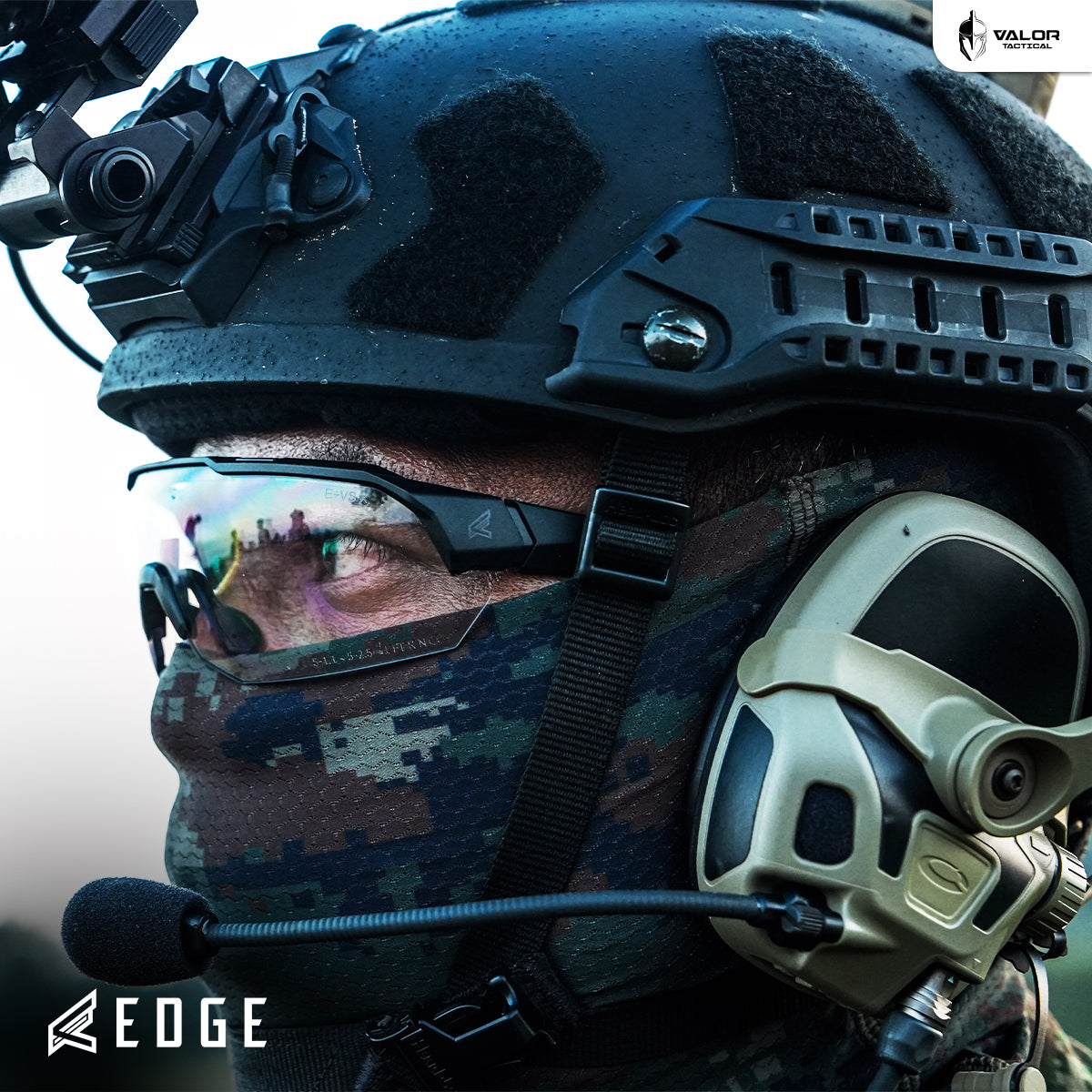 Edge Eyewear - Arc Light Shooting Glasses with Vapor Shield Anti-Fog Lens
