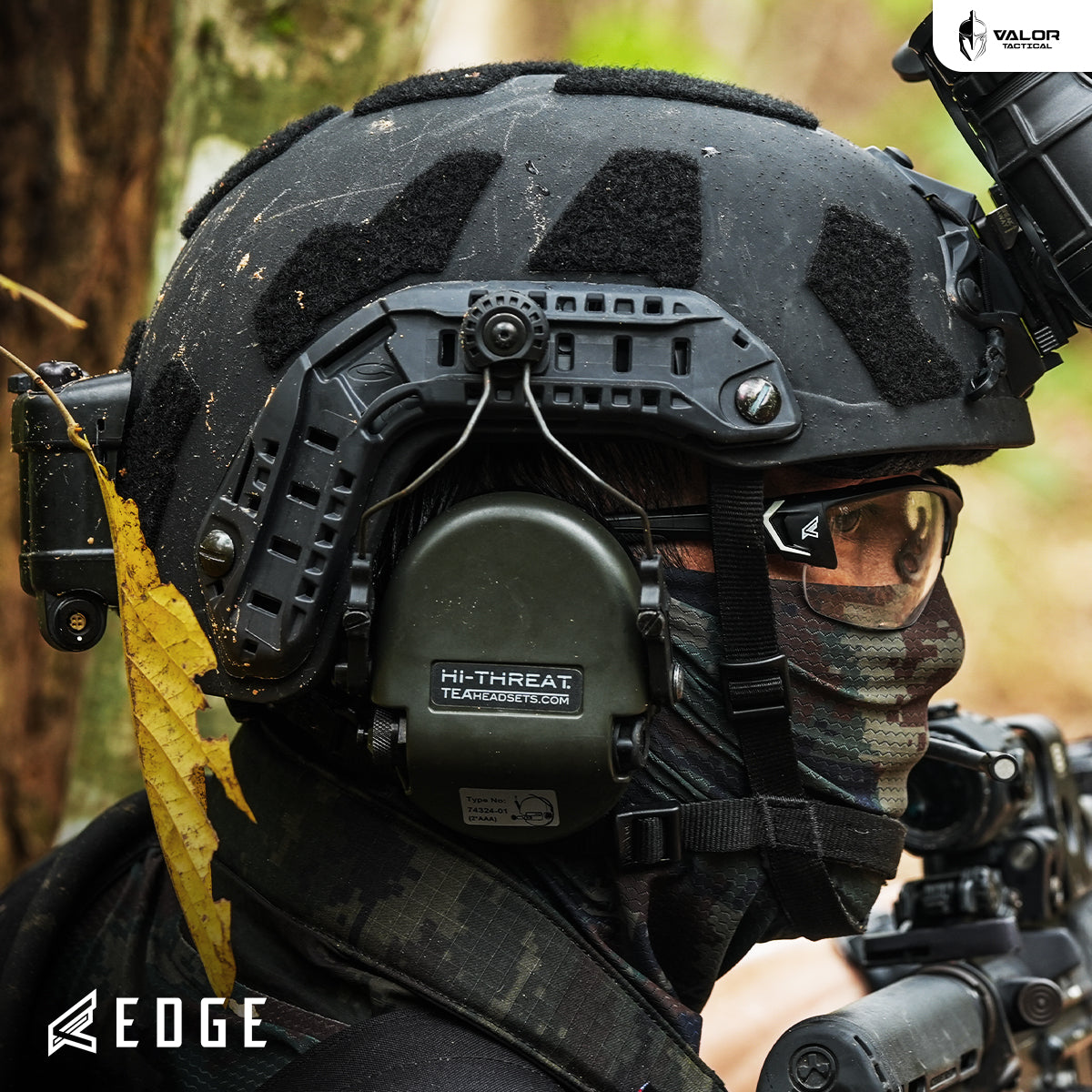 Edge Eyewear แว่นตารุ่น Khor G2 ใช้งานกับหมวกยุทธวิธีได้