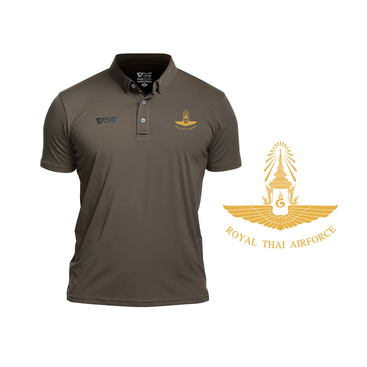 VALOR PX Free logo screen printing - Internal unit, Air Force [Polo shirt]