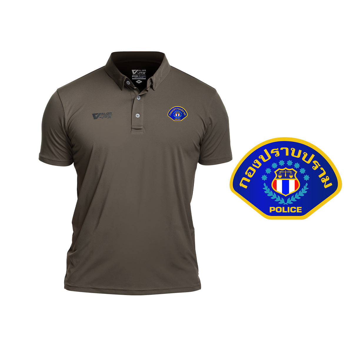 VALOR PX Free logo screen printing - Internal agency, Crime Suppression Division [Polo shirt]