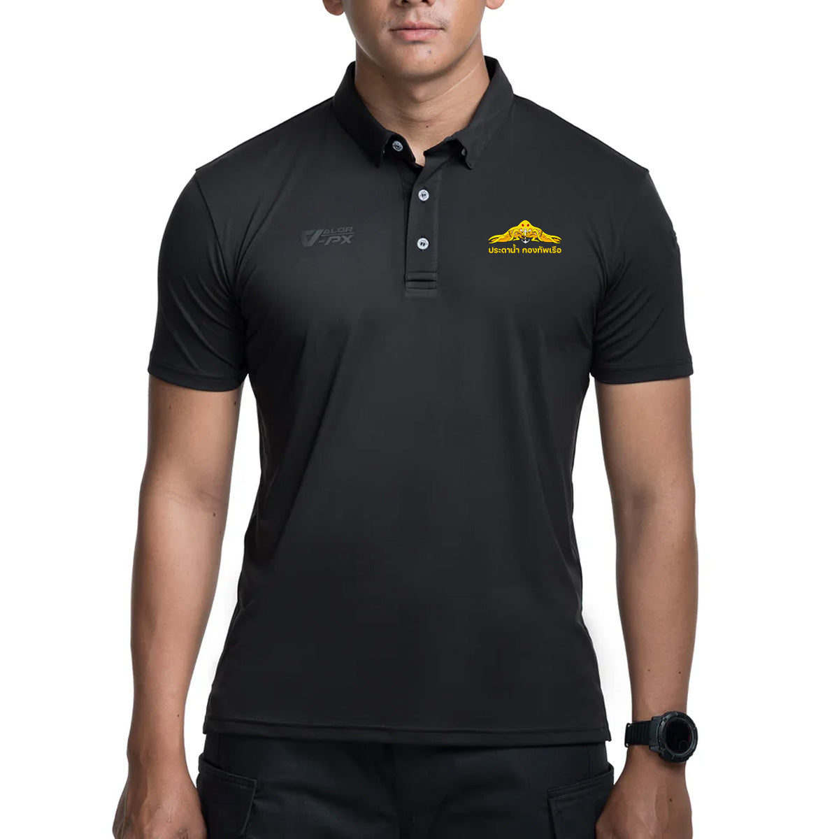 VALOR PX Free logo screen printing - Internal unit, Royal Thai Navy Diving Unit [Polo shirt]