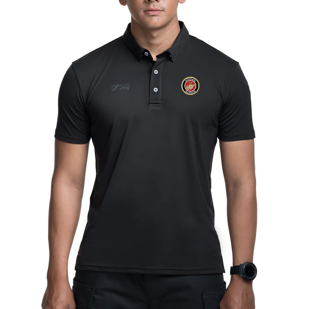 VALOR PX – เสื้อโปโล หน่วยบัญชาการนาวิกโยธิน (นย.) [สกรีนโลโก้หน่วยงาน ฟรี]