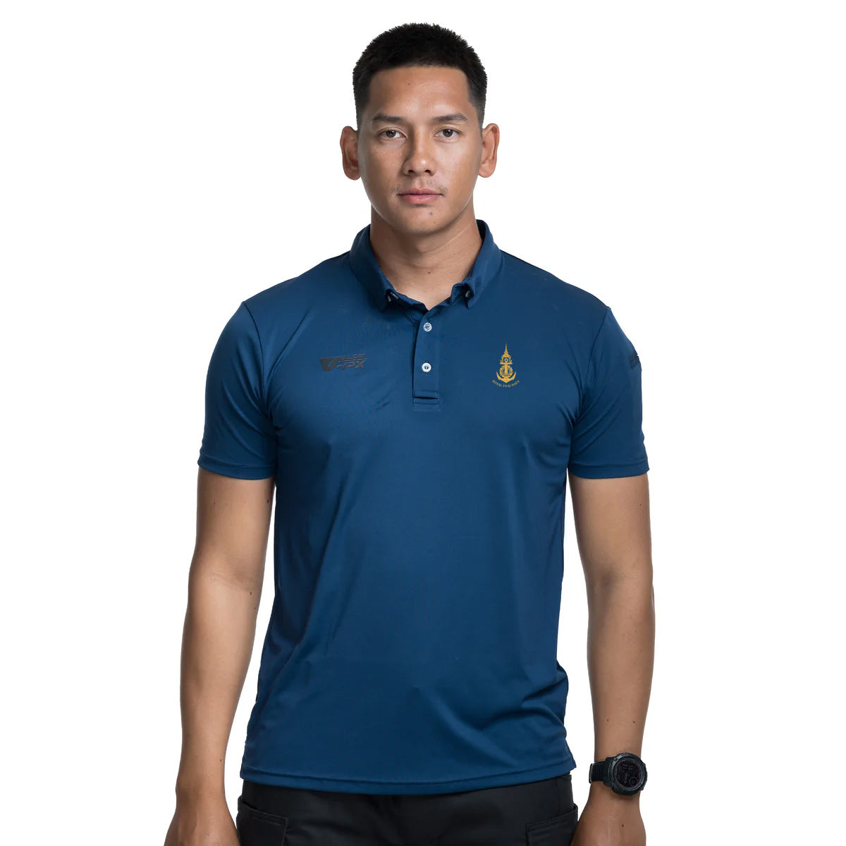 VALOR PX Free logo screen printing - Internal unit, Navy [Polo shirt]