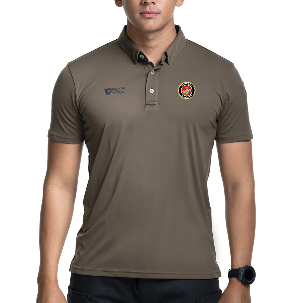 VALOR PX – เสื้อโปโล หน่วยบัญชาการนาวิกโยธิน (นย.) [สกรีนโลโก้หน่วยงาน ฟรี]