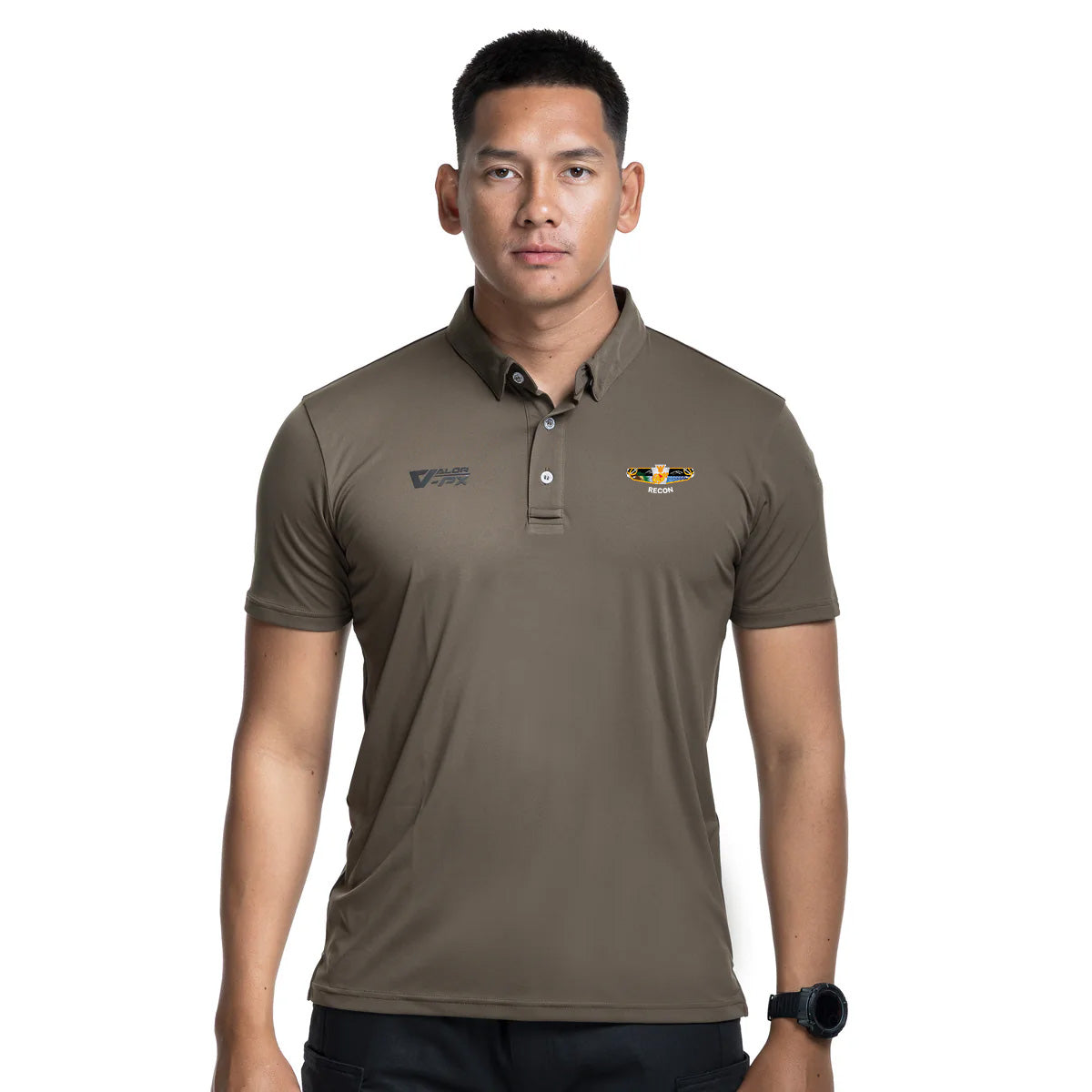 VALOR PX – เสื้อโปโล หน่วยสงครามพิเศษ RECON [สกรีนโลโก้หน่วยงาน ฟรี]