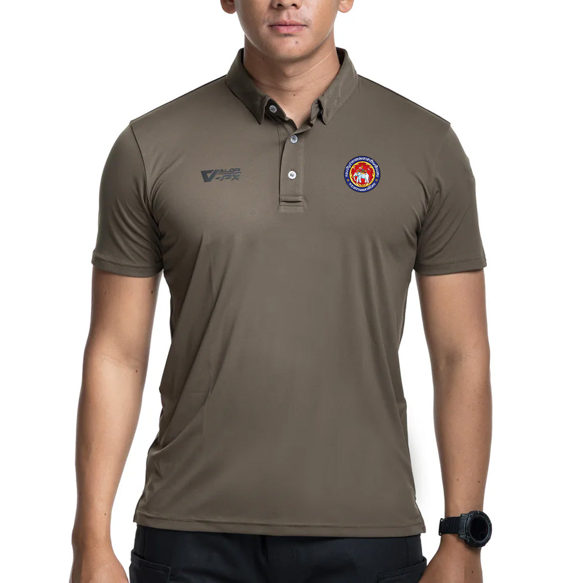 VALOR PX Free logo screen printing - Internal agency, Volunteer Defense Corps Headquarters [Polo shirt]