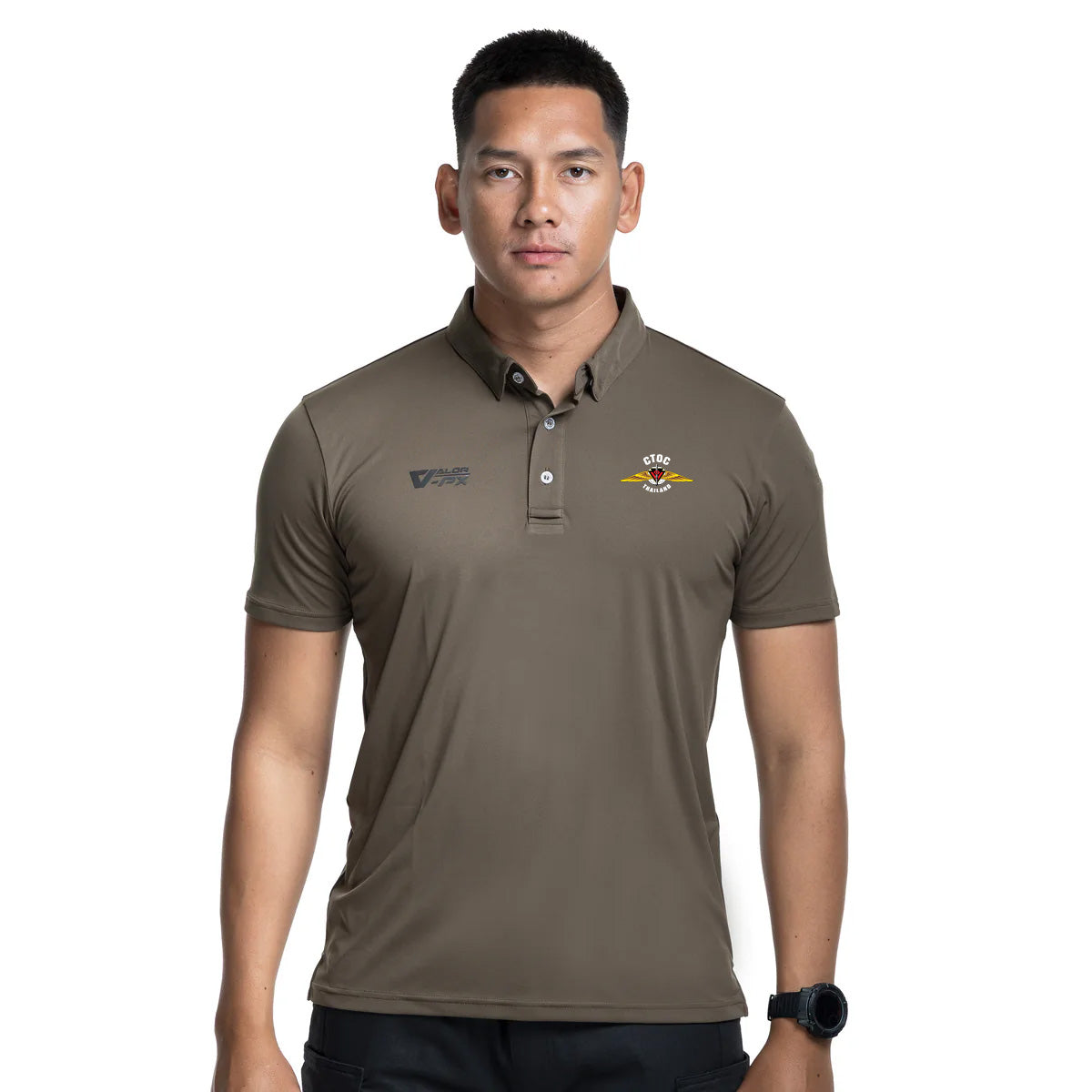 เสื้อโปโล VALOR PX – เสื้อโปโล ศูนย์ปฏิบัติการต่อต้านการก่อการร้ายสากล (CTOC) [สกรีนโลโก้หน่วยงาน ฟรี] เสื้อหน่วยงานราชการ