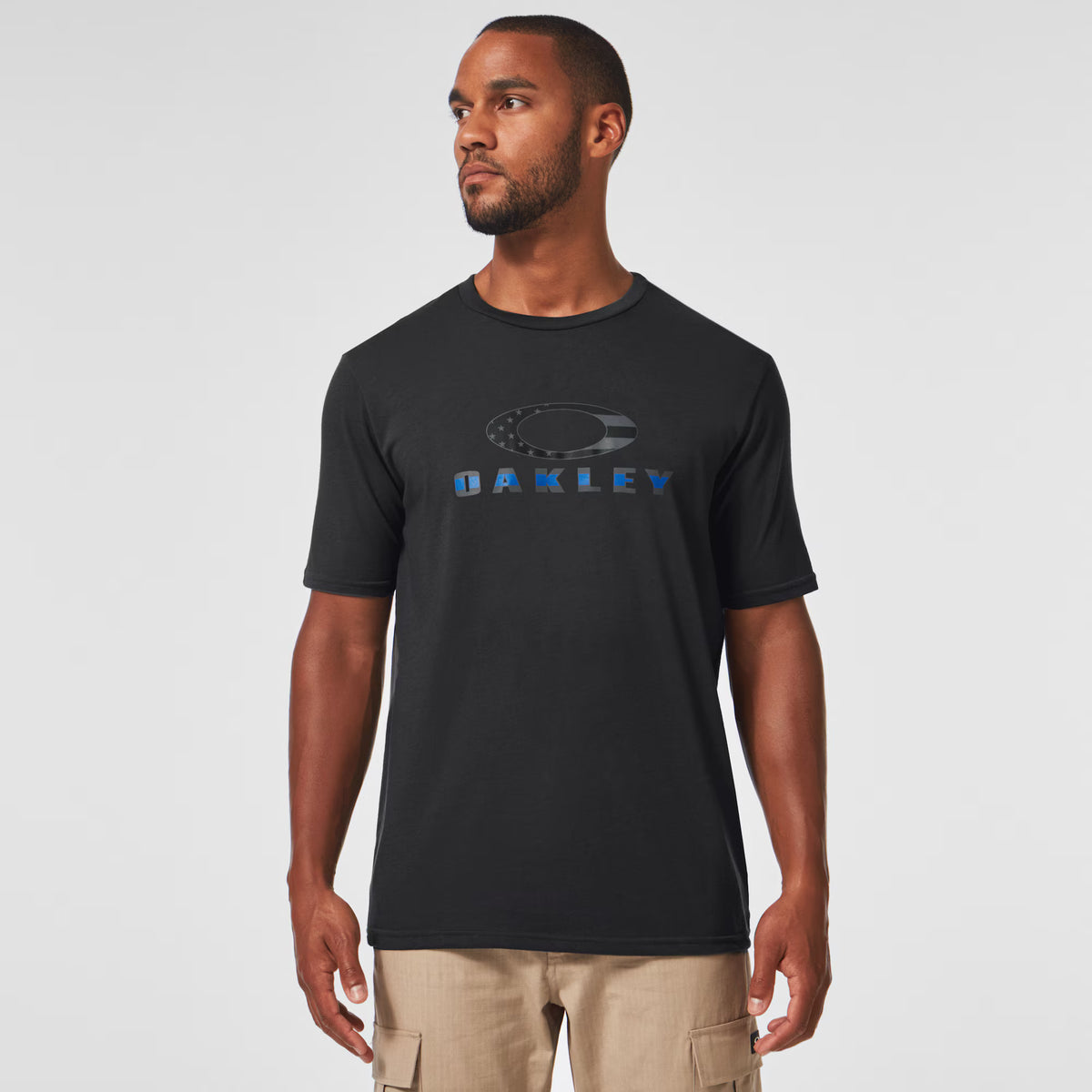 OAKLEY SI - SI Oakley TBL Logo Tee เสื้อสีดำแขนยาว