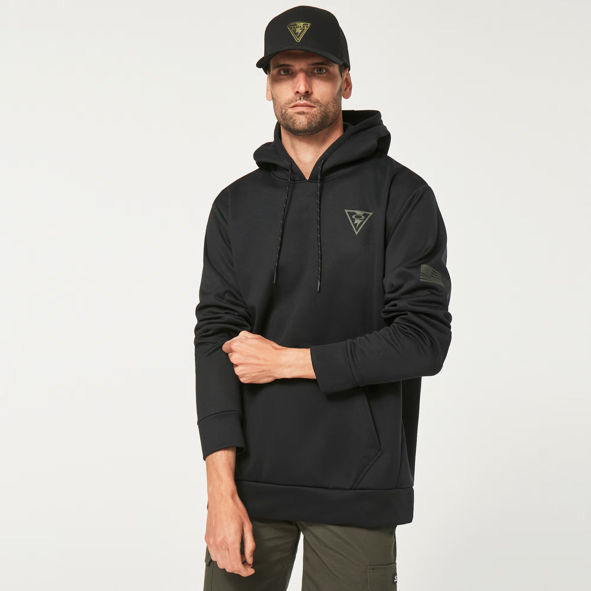 เสื้อ OAKLEY SI รุ่น SI Tab Hoodie Shadow เสื้อทรงเทดูดีมาตรฐานระดับทหาร 