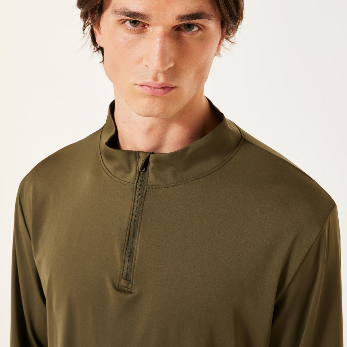 เสื้อ OAKLEY SI รุ่น  SI Core Quarter Zip ซิป หน้า แขนยาว สีน้ำตาล