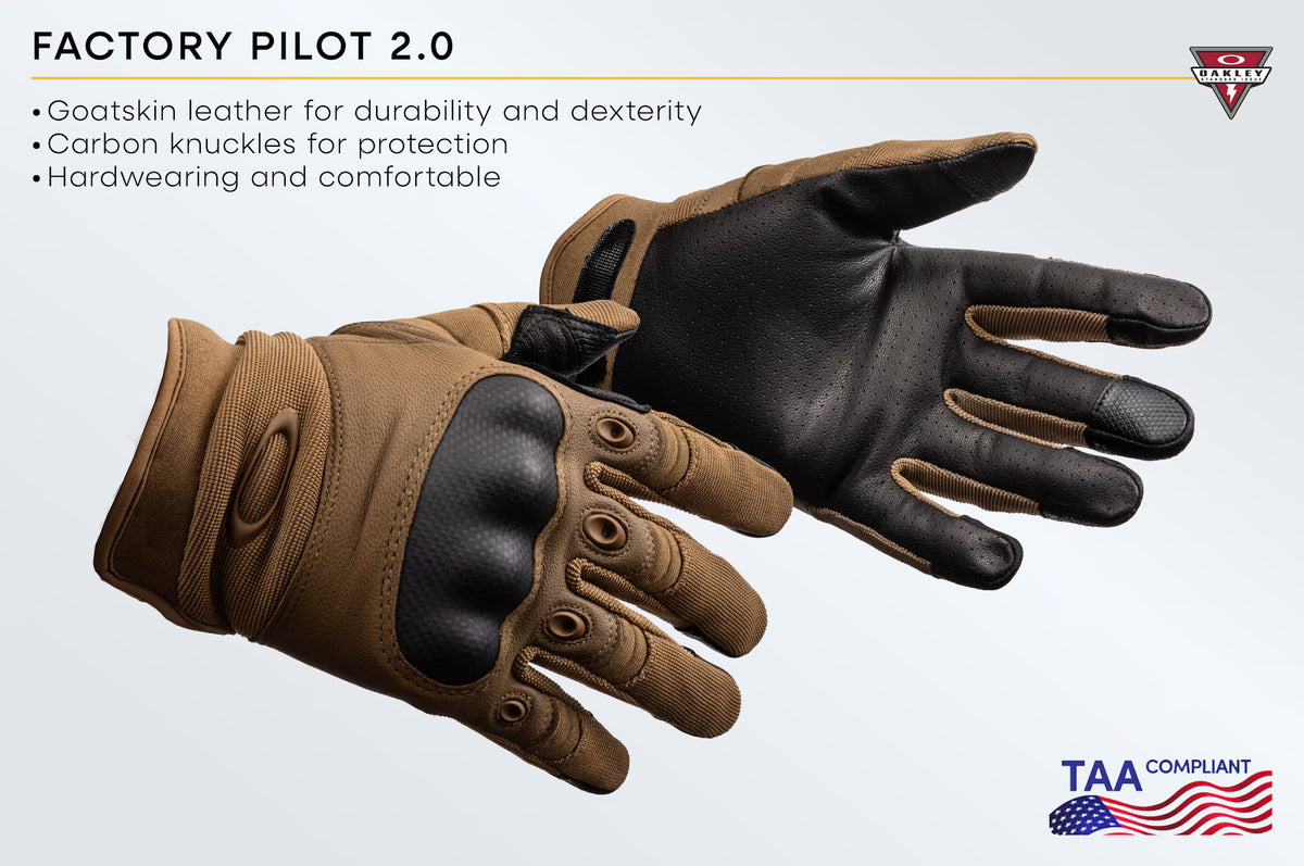 OAKLEY SI รุ่น Factory Pilot 2.0 ถุงมือยุทธวิธีมาตรฐานระดับโลก ถุงมือกันไฟกันสะเก็ดยุทธวิธี