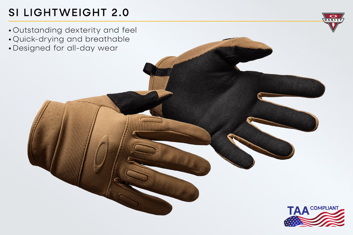 ถุงมือยุทธวิธีมาตรฐานทหาร และตำรวจ OAKLEY SI - SI Lightweight 2.0 Glove