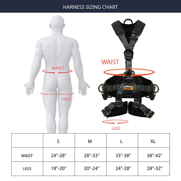 Fusion TAC-RESCUE Full Body 3D Harness [Black]