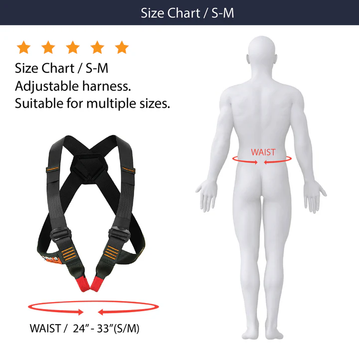 Fusion Stika Chest Harness [Black / M Size]