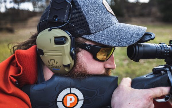 Walker's Ikon Carbine Shooting Glasses Full Frame with Case