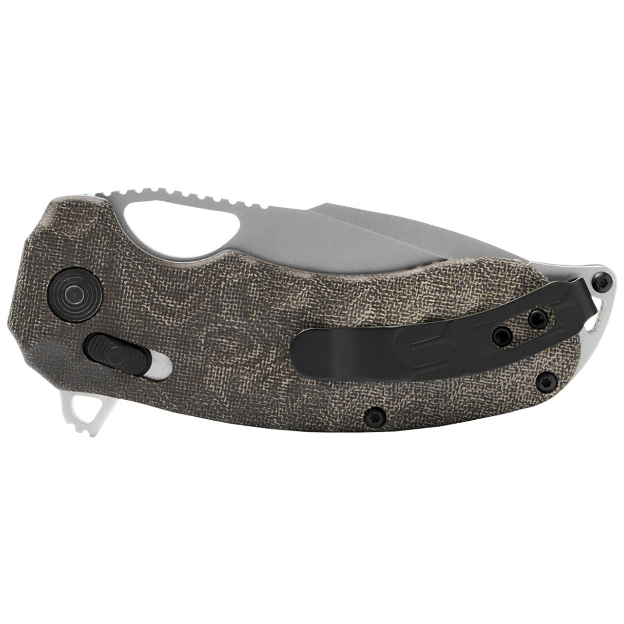 SOG Kiku XR - Natural Linen Micarta, Outdoor Use Folding Knife