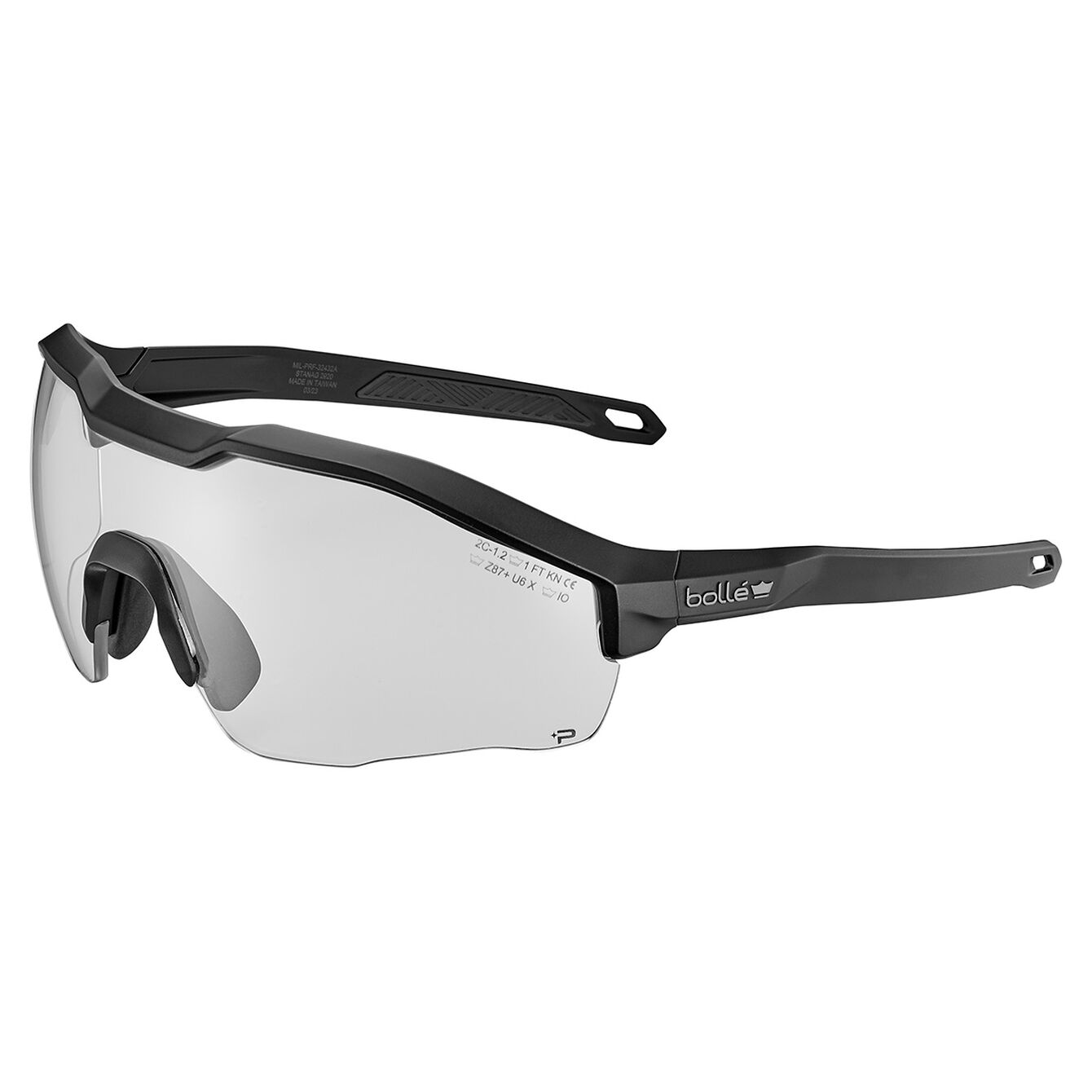 Bolle Safety แว่นตารุ่น MY6 BSSI - Eyeshields กรอบเล่นส์สีใส เลนส์แว่นโค้ง ป้องกันฝ้าได้ 
