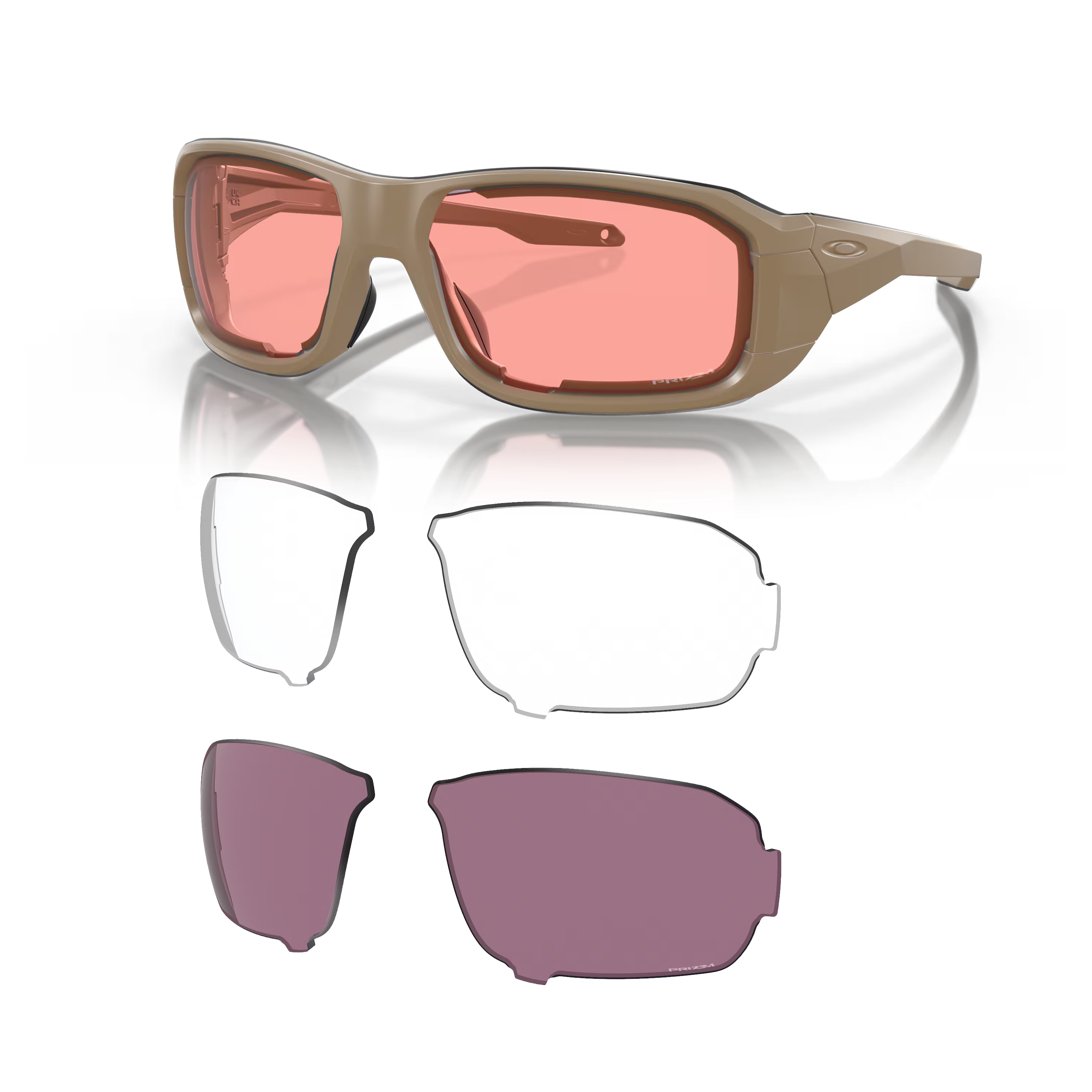 OAKLEY SI แว่นตา SI Ballistic HNBL S [Multi Lenses TR45 & TR22 & Clear] มาตรฐานแว่นตา กันสะเก็ดคุณภาพ 