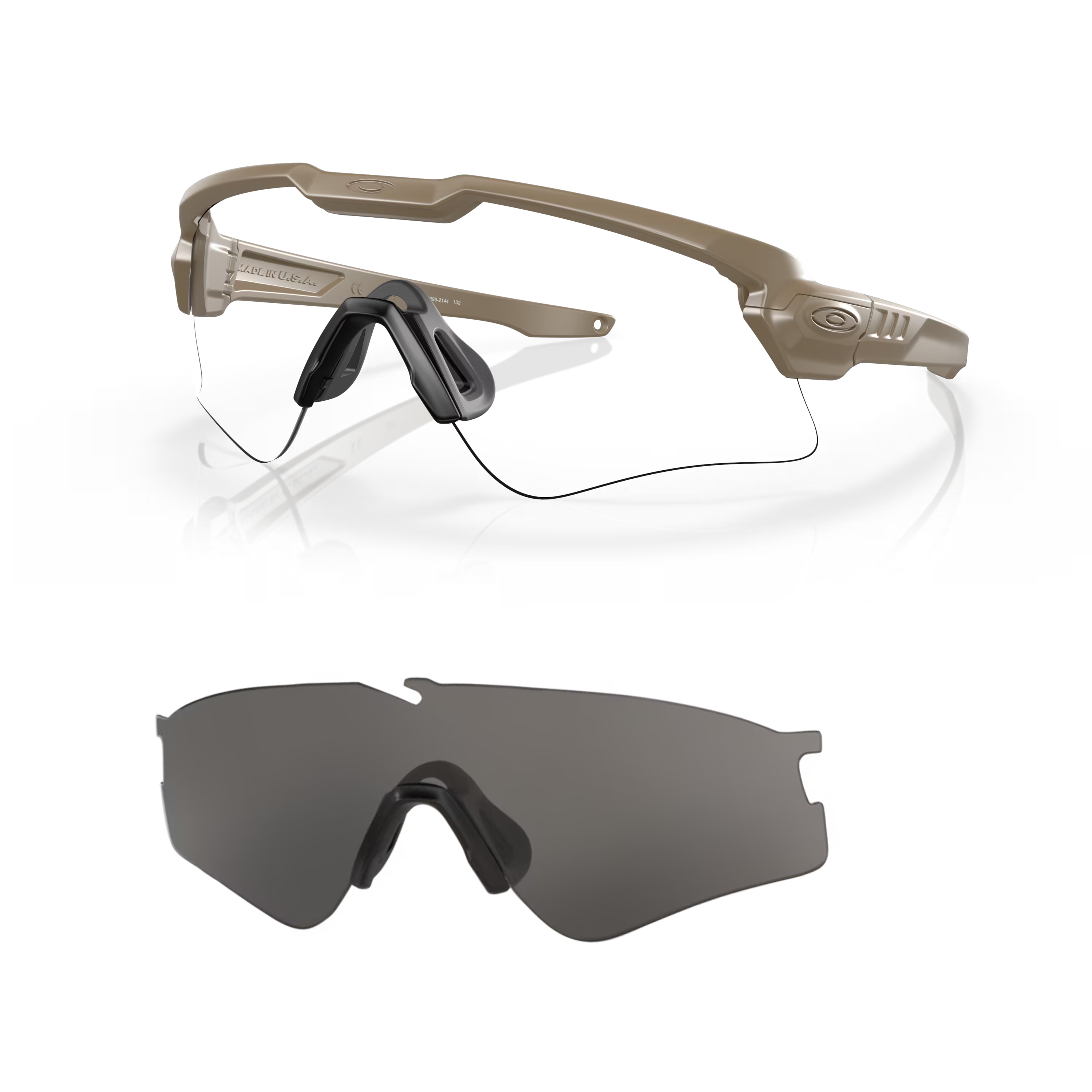OAKLEY SI แว่นตา SI Ballistic M Frame Alpha [Multi Lenses Clear & Grey] แว่นตามาตรฐาน กันสะเก็ด 