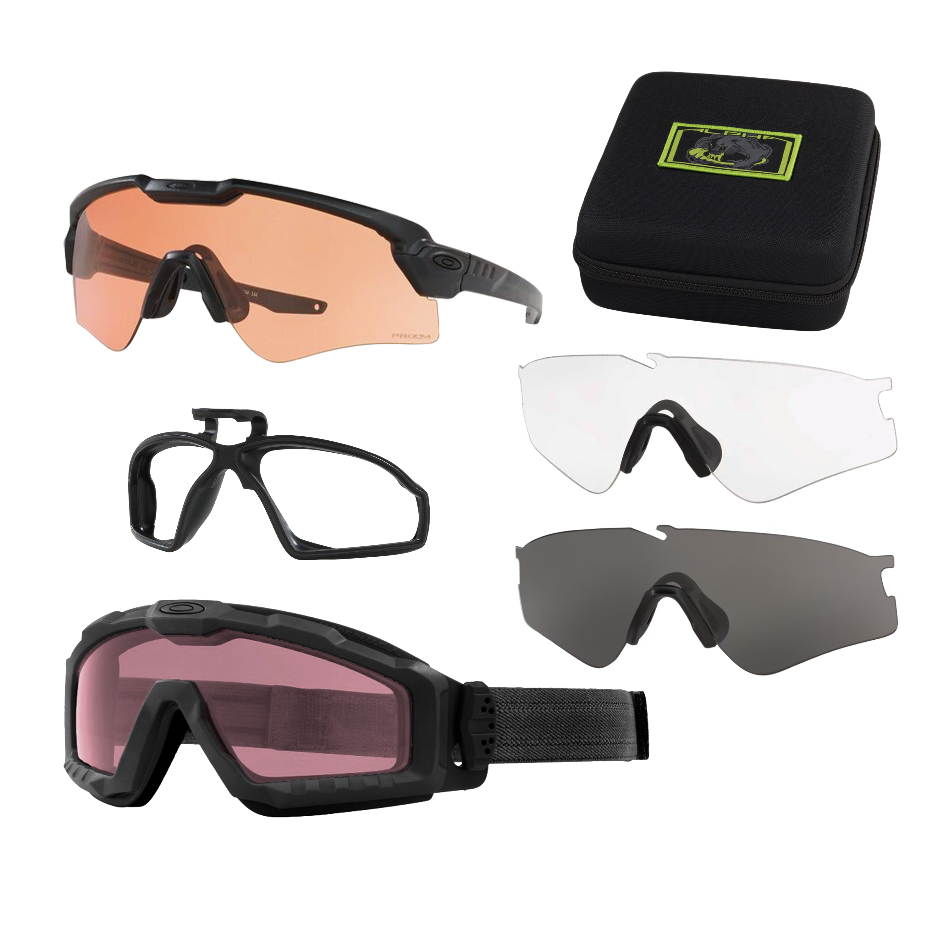 OAKLEY SI - SI Ballistic M Frame Alpha [Operator Kit] แว่นตามาตรฐานกันสะเก็ด คุณภาพ มีกล่องแว่นตา 