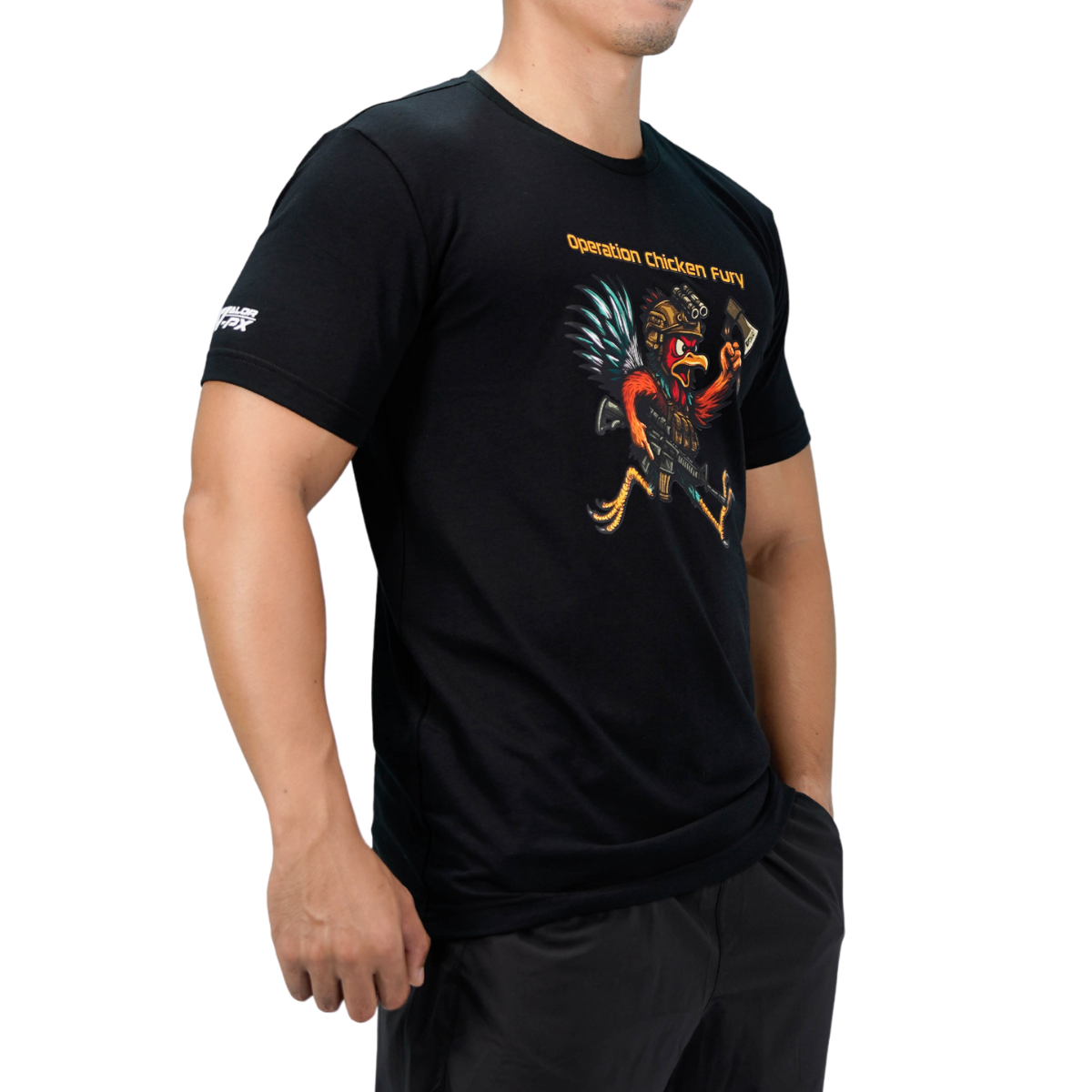 เสื้อยืดสกรีนลาย VALOR PX -  Operation Chicken Fury T-Shirt เสื้อใส่เที่ยว ลายกราฟิก