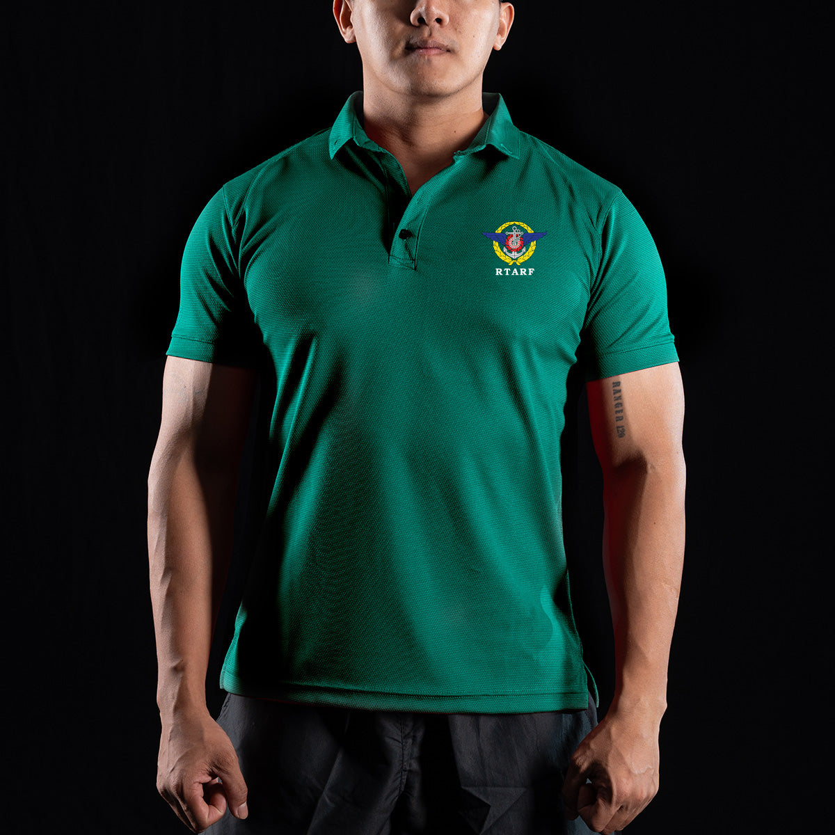 (สกรีนโลโก้ฟรี) หน่วยงานภายใน กองบัญชาการกองทัพไทย Ver.English Valor PX เสื้อโปโล Polo Shirt