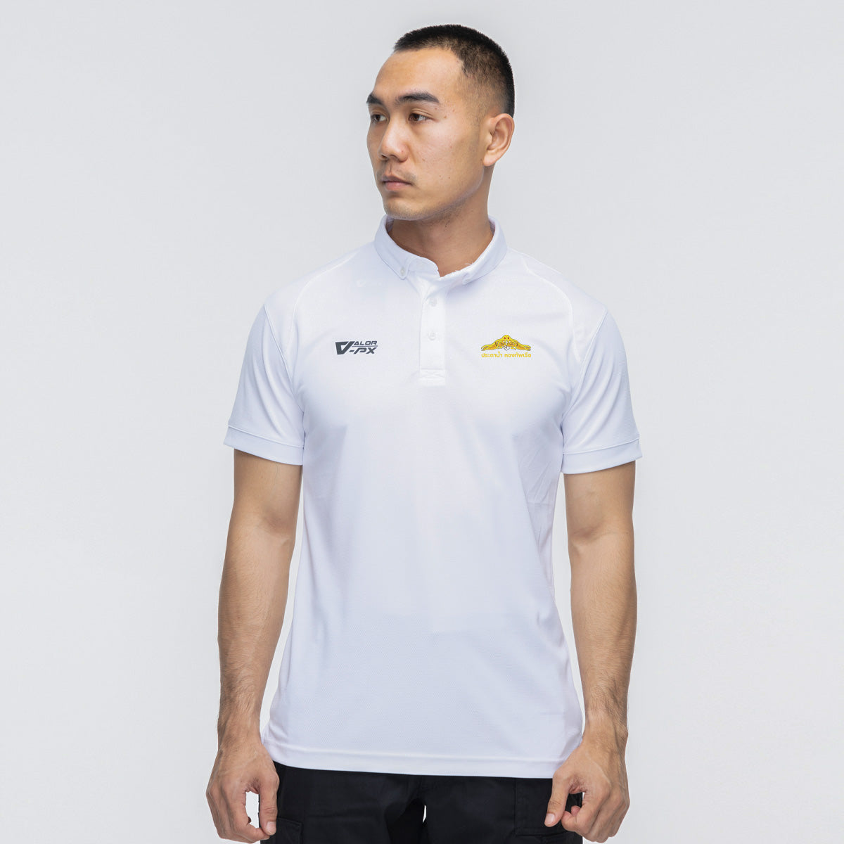 VALOR PX – เสื้อโปโล หน่วยประดาน้ำ กองทัพเรือ [สกรีนโลโก้หน่วยงาน ฟรี]