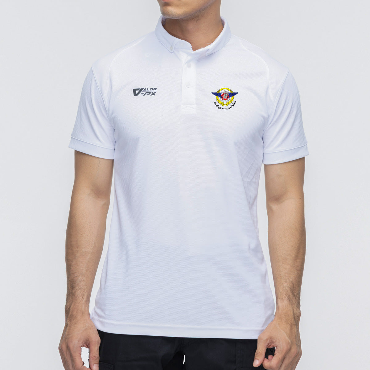 (สกรีนโลโก้ฟรี) หน่วยงานภายใน กองบัญชาการกองทัพไทย Valor PX เสื้อโปโล Polo Shirt