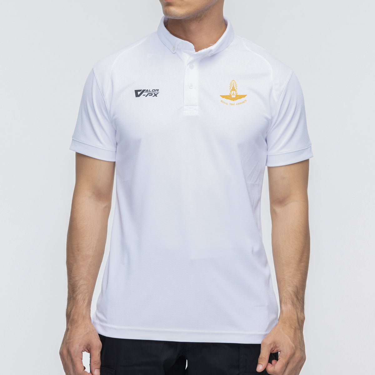 (สกรีนโลโก้ฟรี) หน่วยงานภายใน กองทัพอากาศ Valor PX เสื้อโปโล Polo Shirt