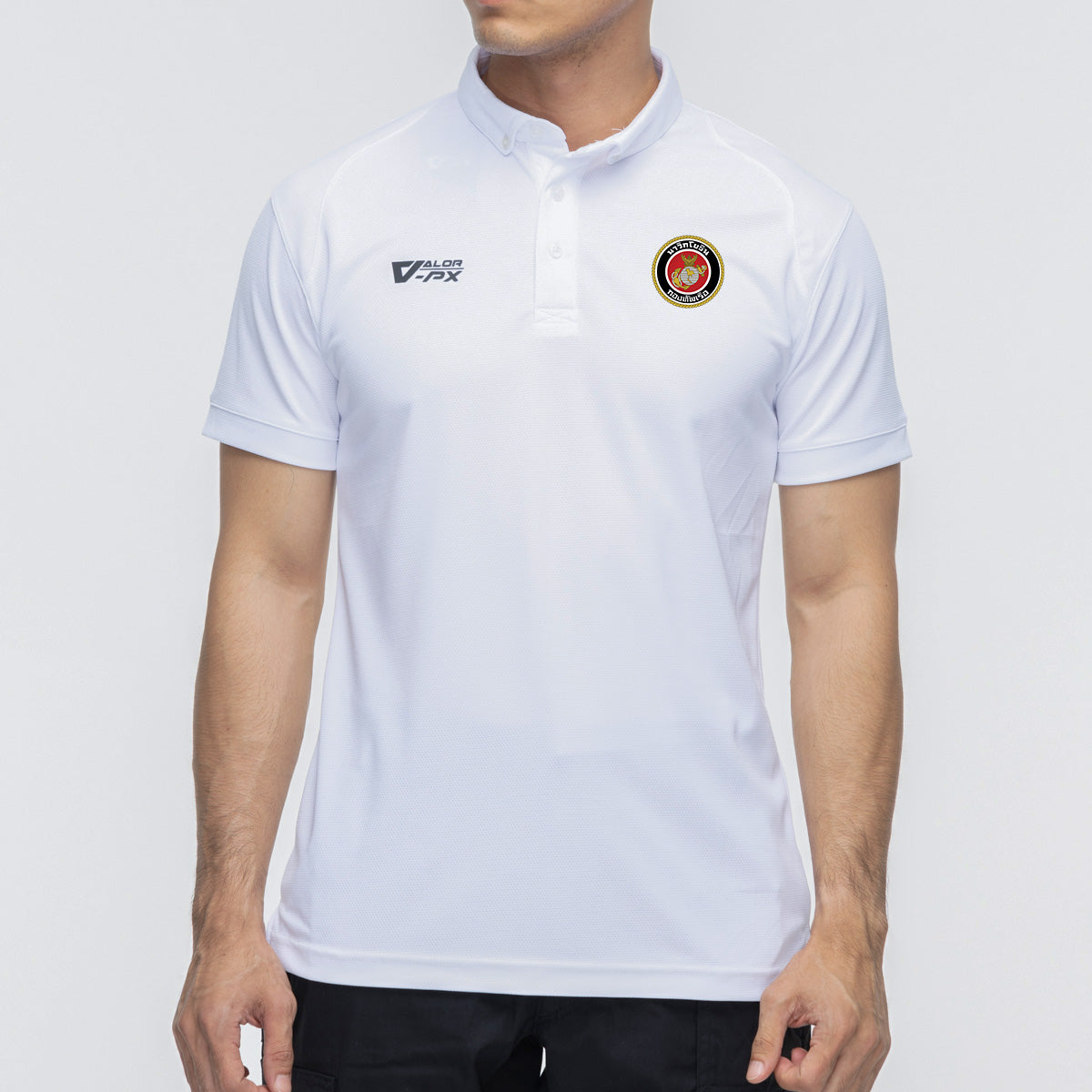 (สกรีนโลโก้ฟรี) หน่วยงานภายใน นาวิกโยธินกองทัพเรือ Valor PX เสื้อโปโล Polo Shirt