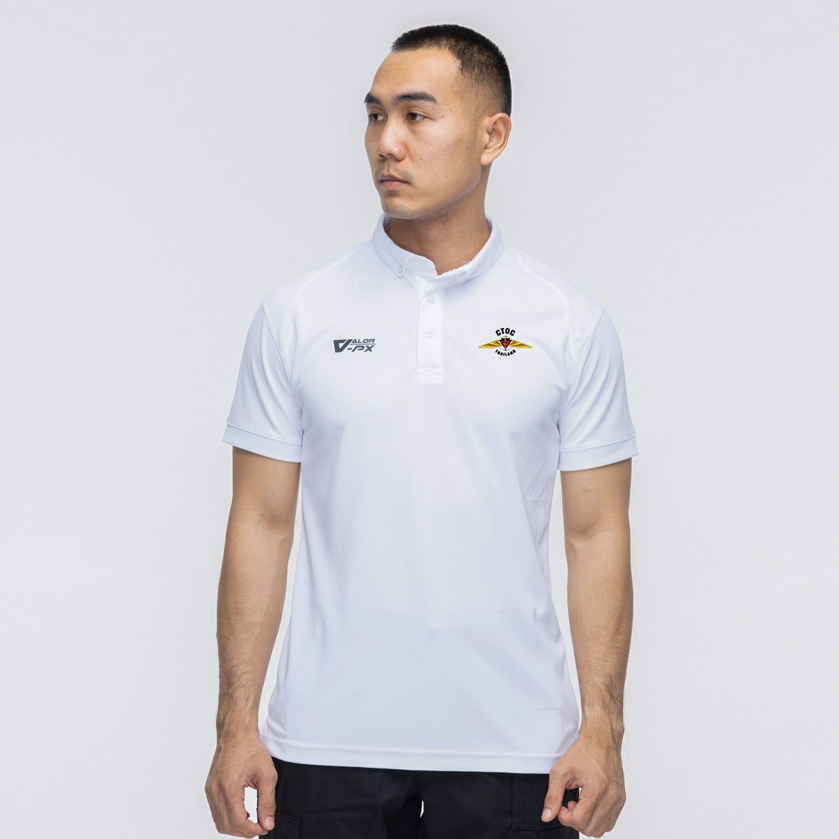 เสื้อโปโล VALOR PX – เสื้อโปโล ศูนย์ปฏิบัติการต่อต้านการก่อการร้ายสากล (CTOC) [สกรีนโลโก้หน่วยงาน ฟรี] เสื้อหน่วยงานราชการ
