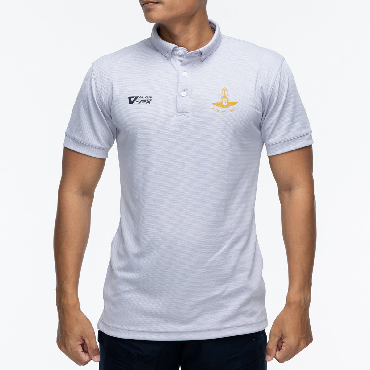 (สกรีนโลโก้ฟรี) หน่วยงานภายใน กองทัพอากาศ Valor PX เสื้อโปโล Polo Shirt