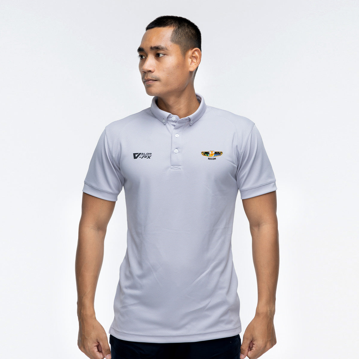VALOR PX – เสื้อโปโล หน่วยสงครามพิเศษ RECON [สกรีนโลโก้หน่วยงาน ฟรี]