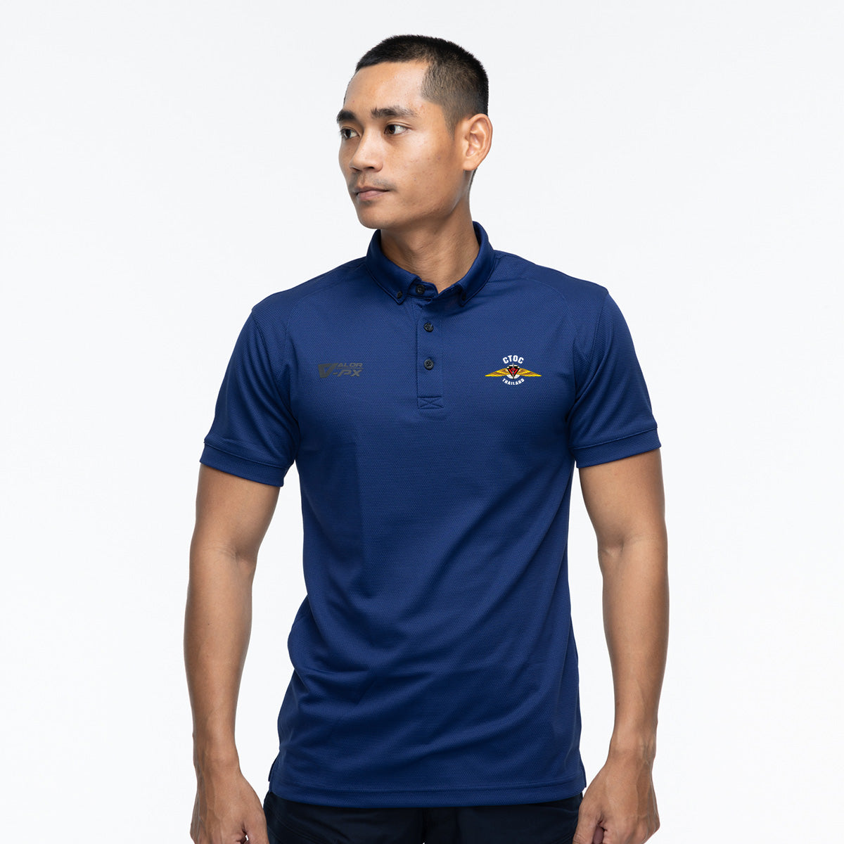 เสื้อโปโล VALOR PX – เสื้อโปโล ศูนย์ปฏิบัติการต่อต้านการก่อการร้ายสากล (CTOC) [สกรีนโลโก้หน่วยงาน ฟรี] เสื้อหน่วยงานราชการ