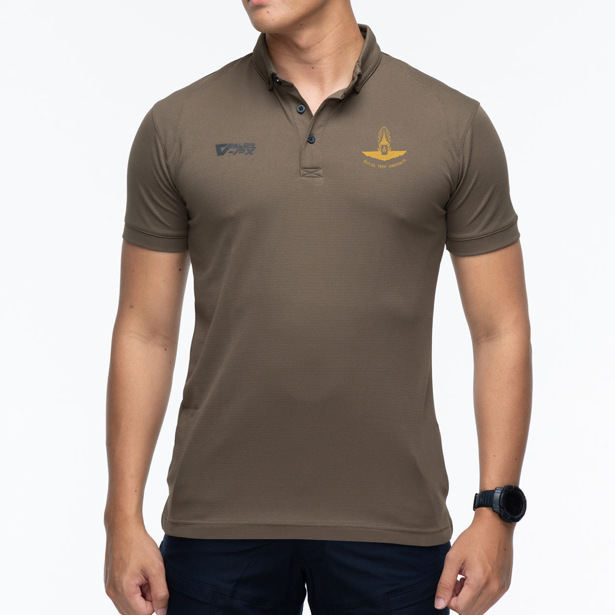 (สกรีนโลโก้ฟรี) หน่วยงานภายใน กองทัพอากาศ Valor PX เสื้อโปโล Polo Shirt