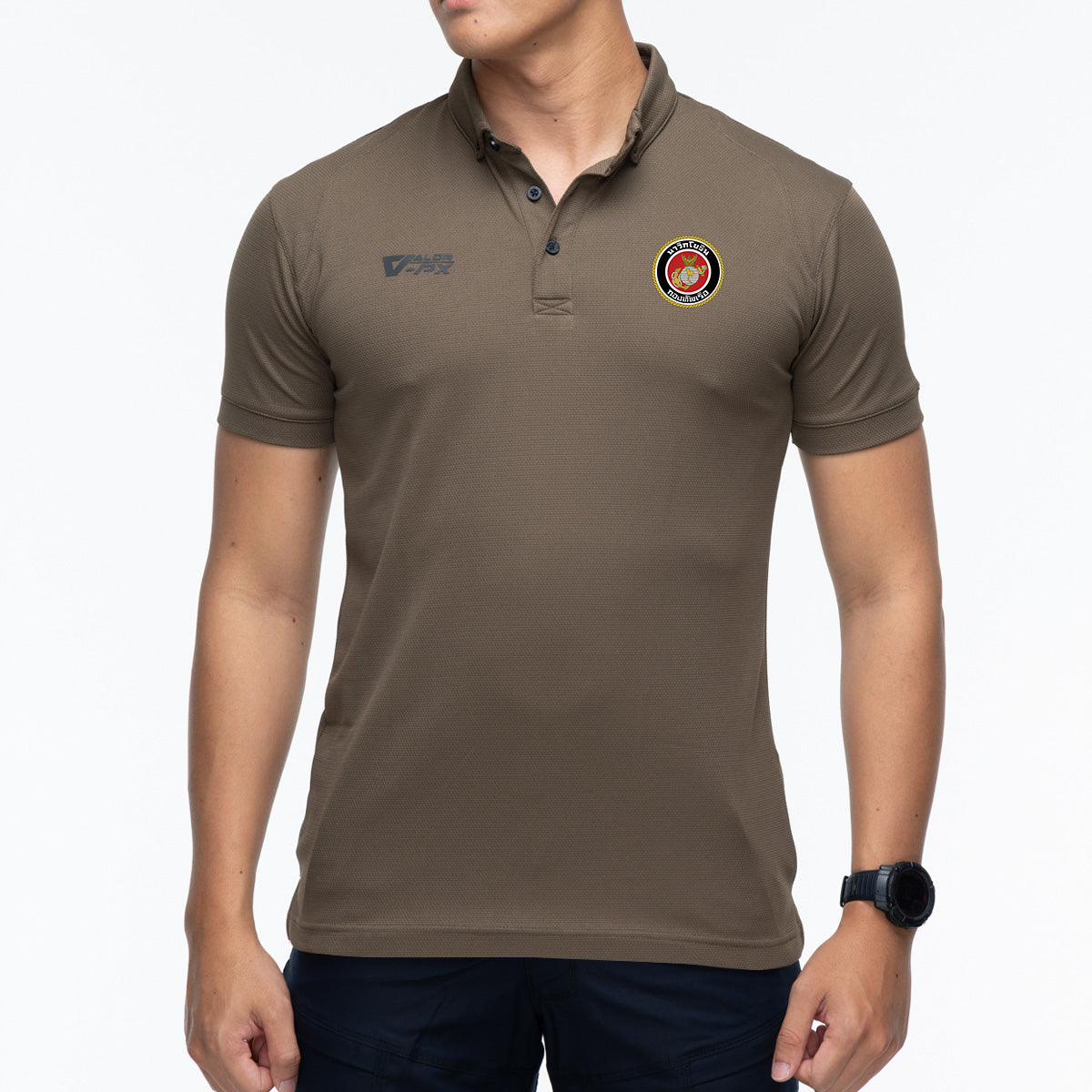 (สกรีนโลโก้ฟรี) หน่วยงานภายใน นาวิกโยธินกองทัพเรือ Valor PX เสื้อโปโล Polo Shirt